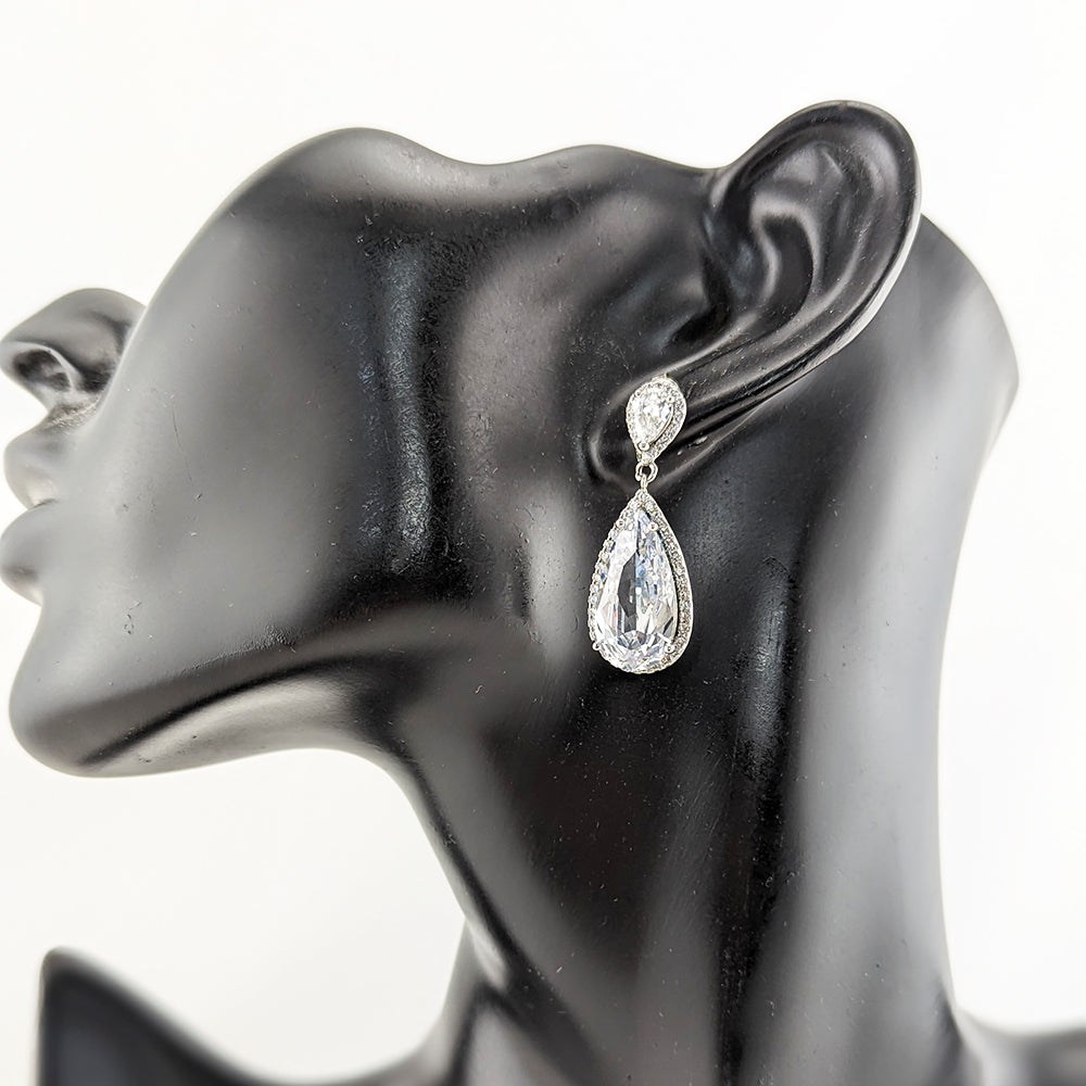Isabel Crystal Elegant Tear Drop Earrings