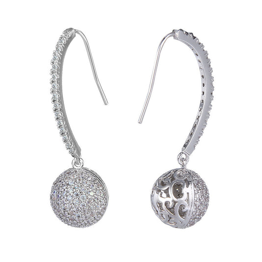 Jayda Crystal Ball Drop Earrings