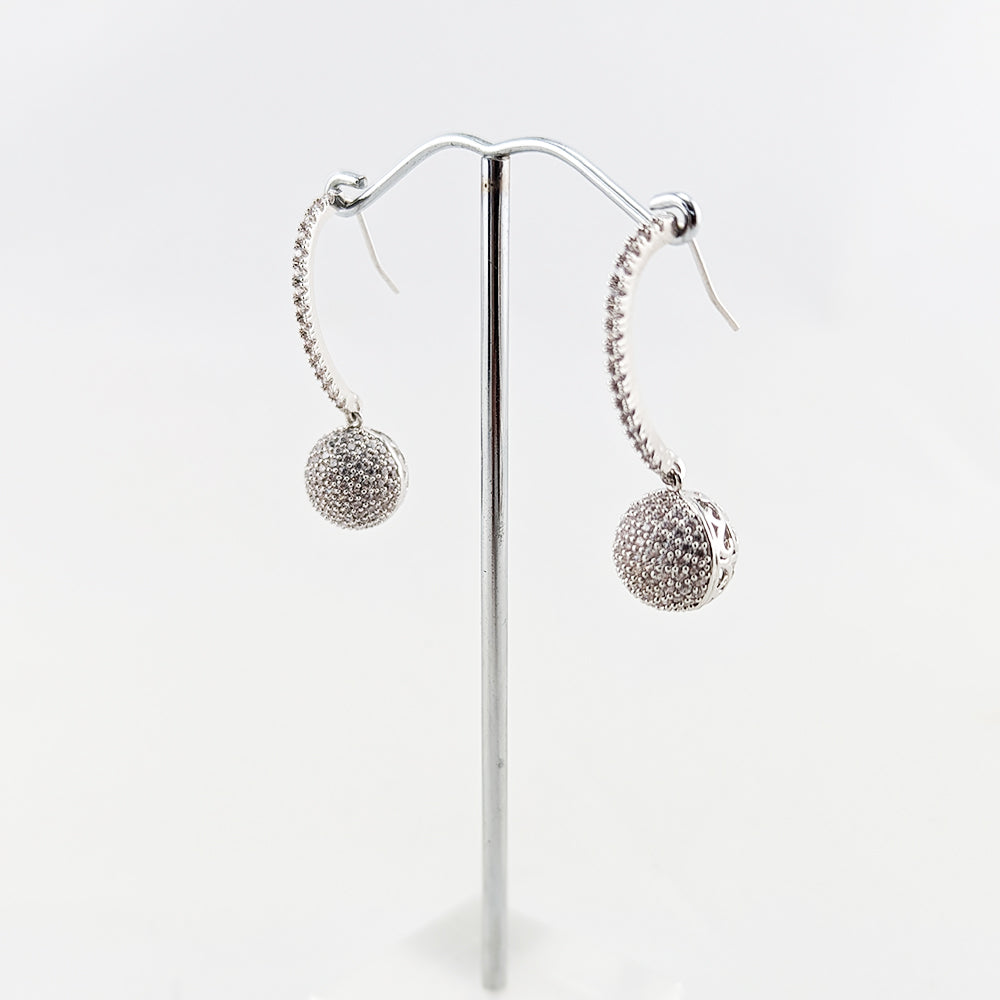 Jayda Crystal Ball Drop Earrings