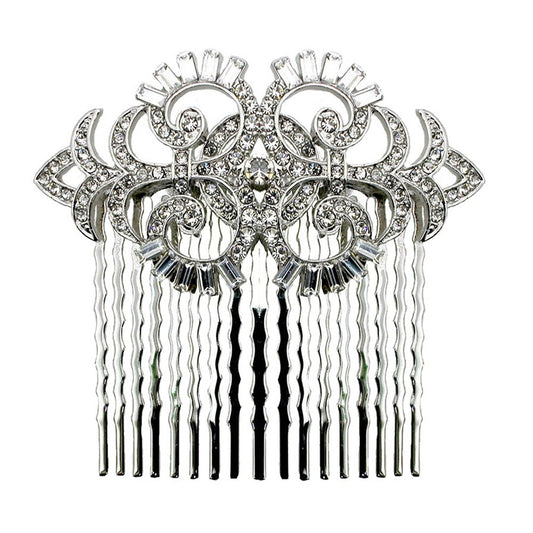 Nicole Gatsby Inspired Crystal Hair Comb - Bella Krystal