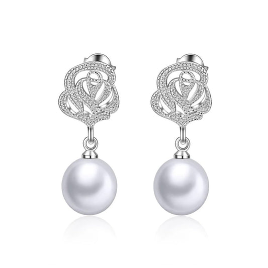 Ada Elegant Pearl Drop Earrings