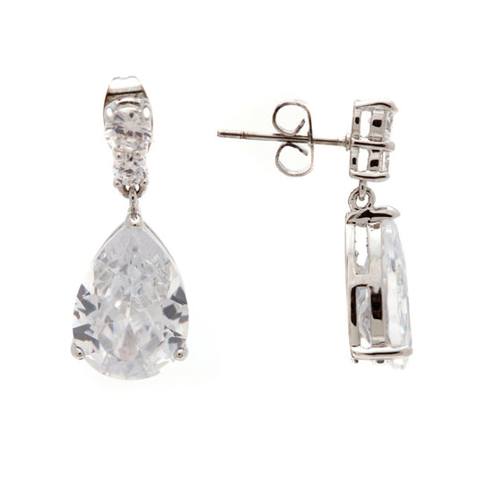 Isabella Diamond Cut Crystal Drop Earrings - Bella Krystal