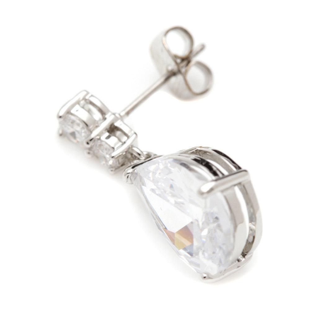 Isabella Diamond Cut Crystal Drop Earrings - Bella Krystal