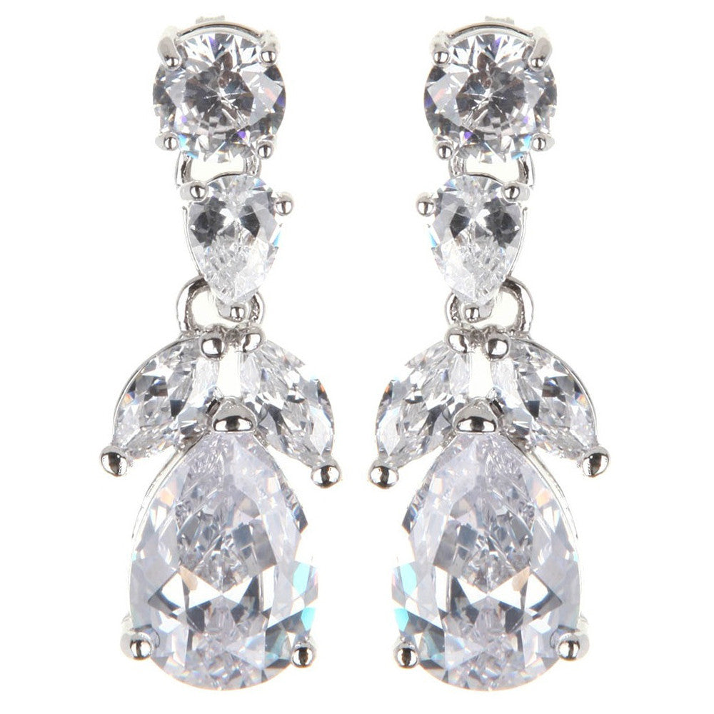 Zoey Elegant Crystal Tear Drops - Bella Krystal