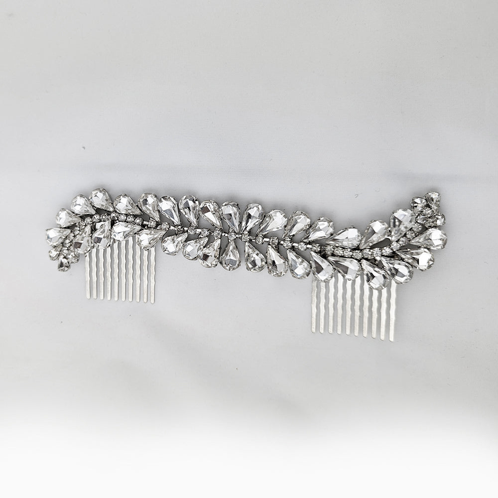 Dakota Crystal Leaf Hair Comb