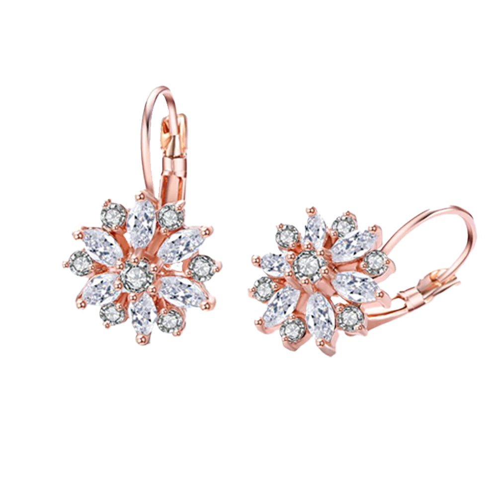 Joy Flower Crystal Cluster Earrings