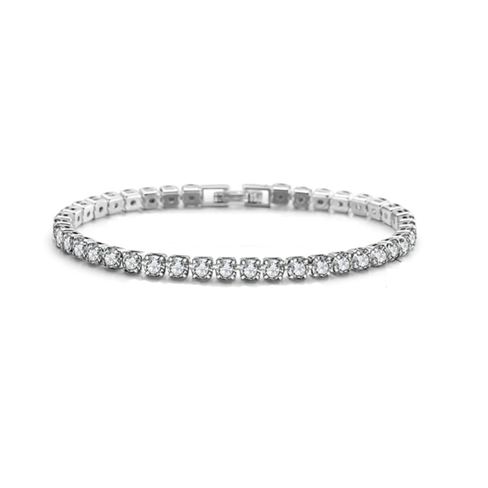 Marianne Crystal Tennis Bracelet in 3mm, 4mm & 5mm