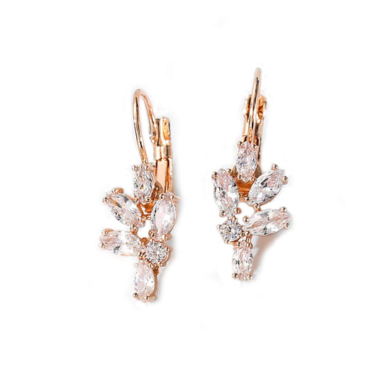 Flora Crystal Cluster Earrings