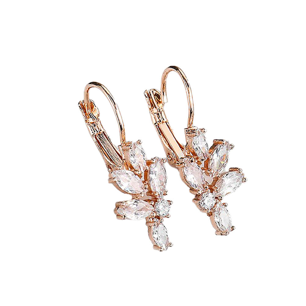 Flora Crystal Cluster Earrings