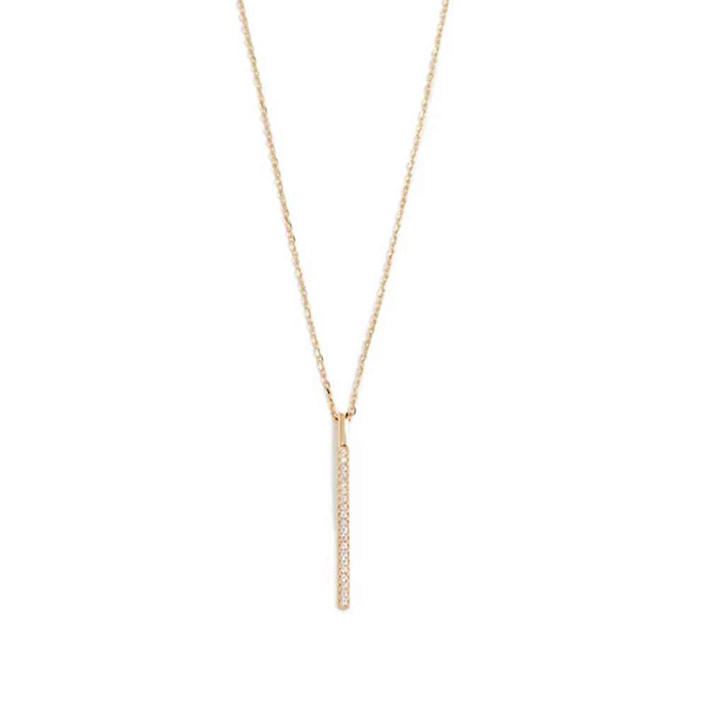 Vienna Dainty Crystal Bar Necklace