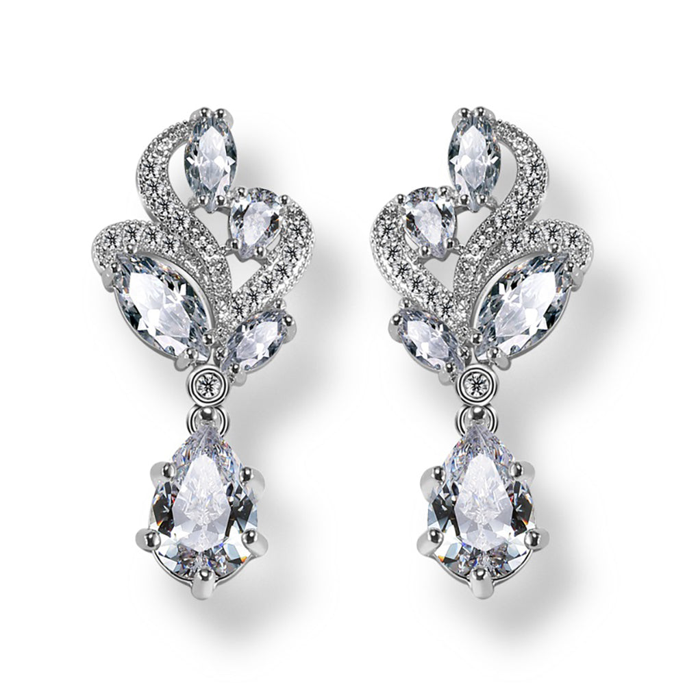 Priya Crystal Drop Earrings