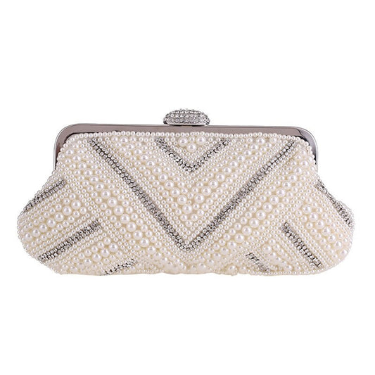 Irene Crystal and Pearl Clutch