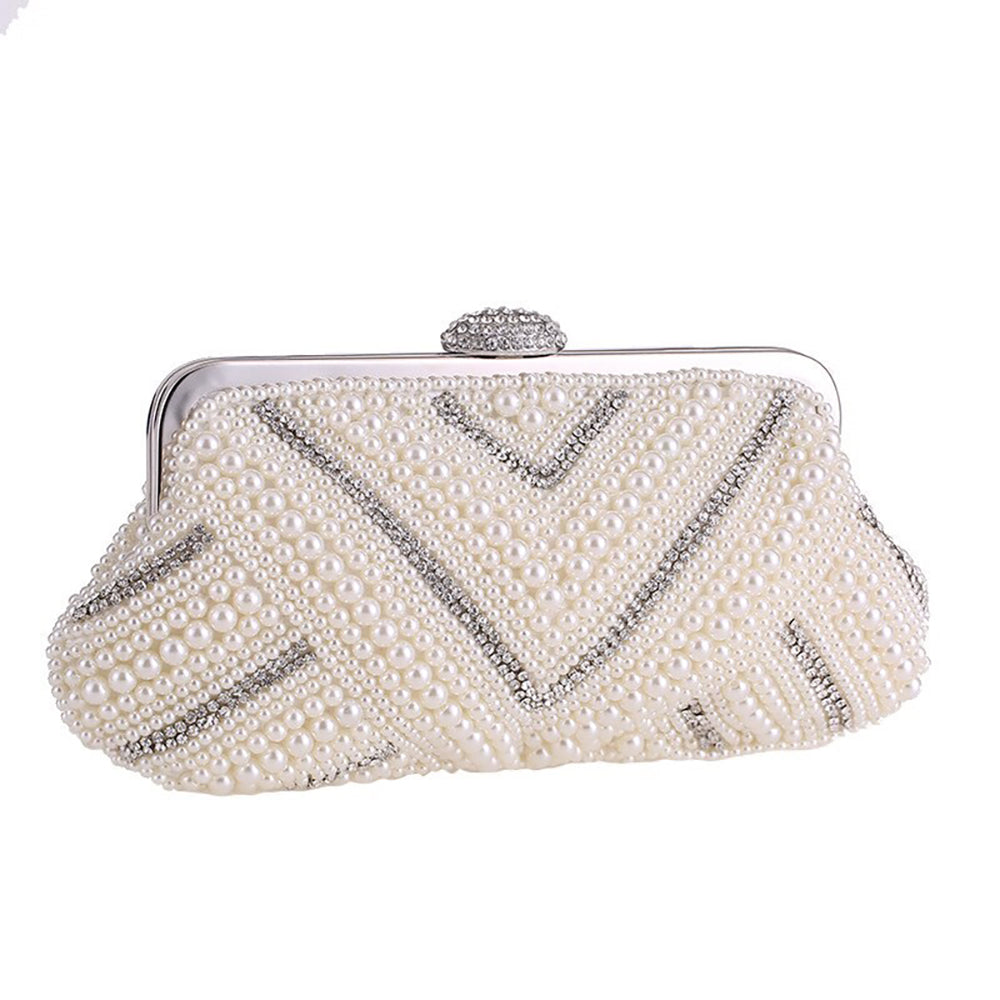Irene Crystal and Pearl Clutch