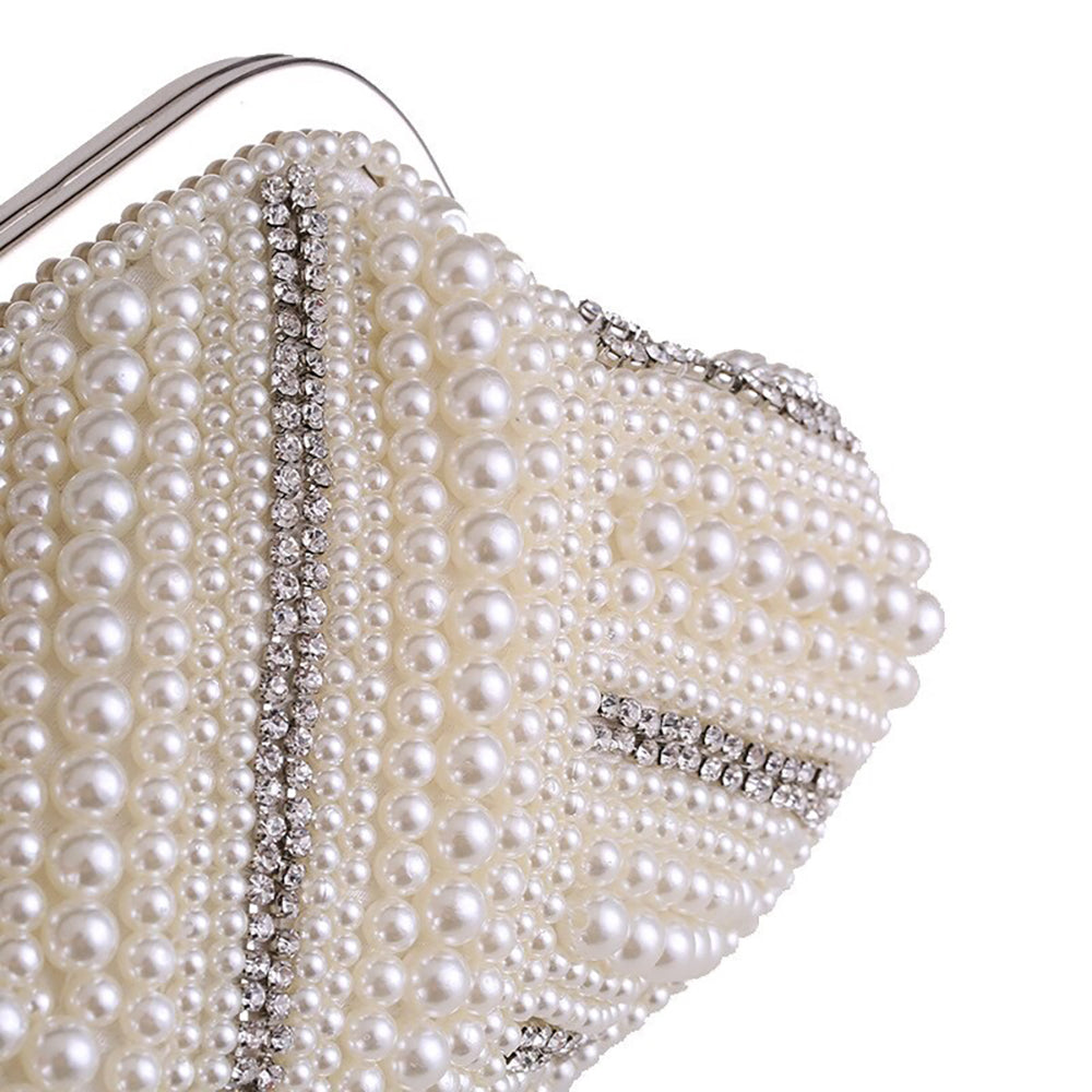 Irene Crystal and Pearl Clutch