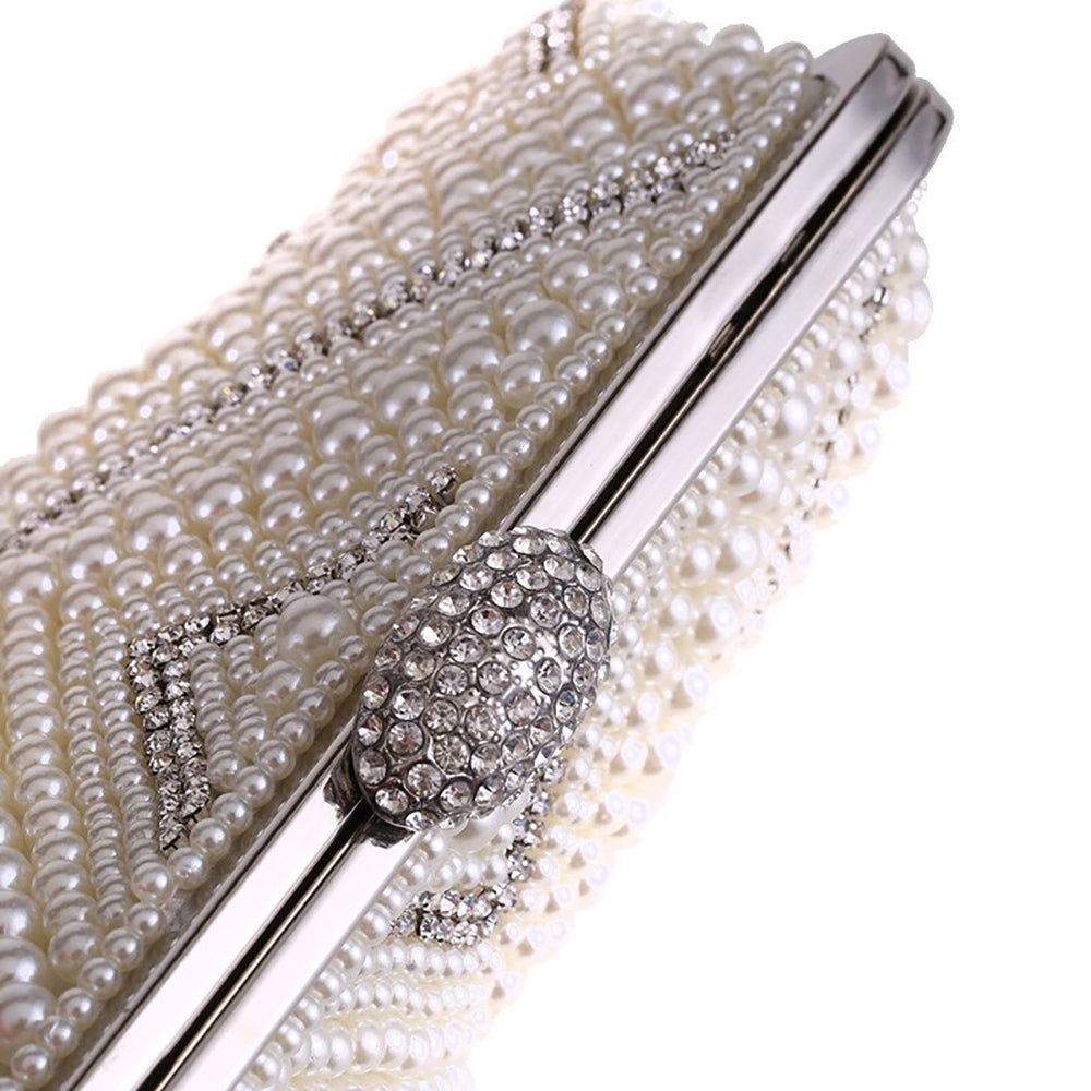 Irene Crystal and Pearl Clutch