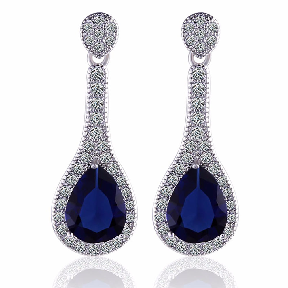 Aubree Crystal Drop Earrings