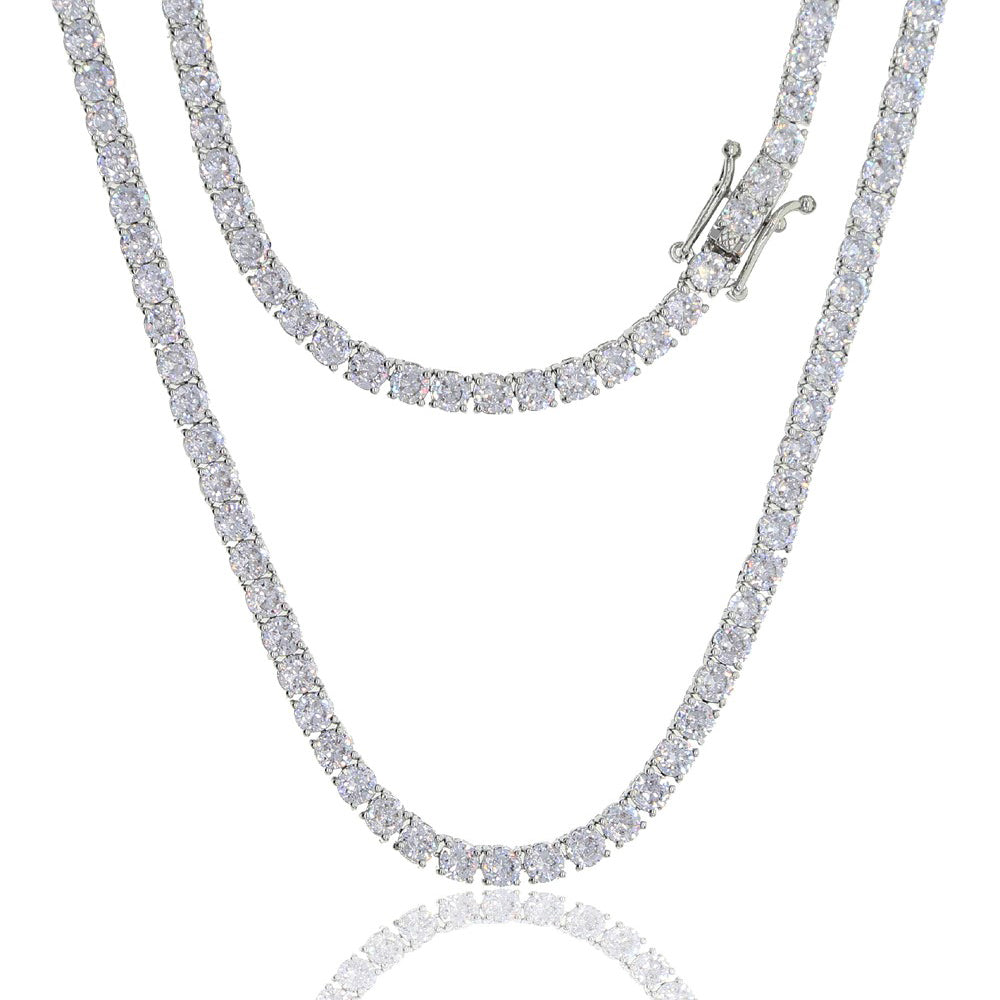 Vicki Crystal Tennis Necklace in 3mm, 4mm & 5mm