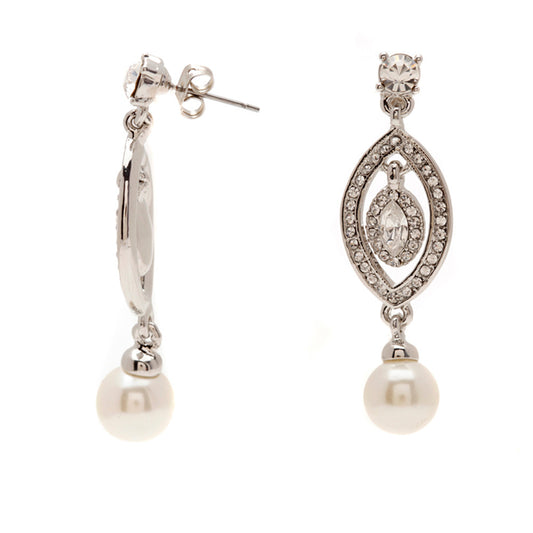 Mya Crystal Elegant Drop Earrings - Bella Krystal