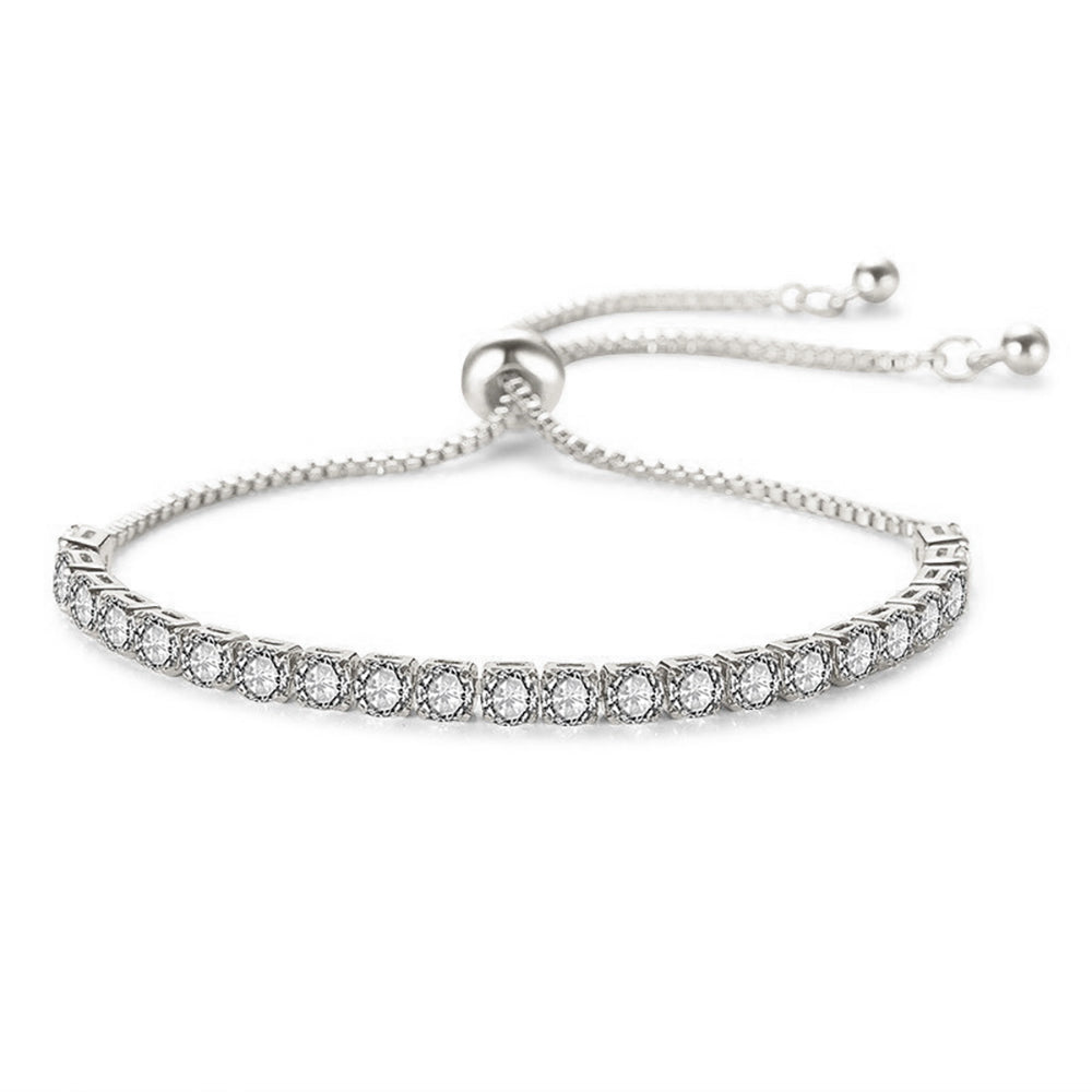 Ayla Adjustable Crystal Tennis Bracelet