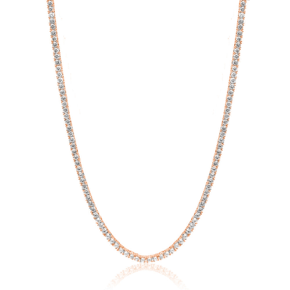 Vicki Crystal Tennis Necklace in 3mm, 4mm & 5mm