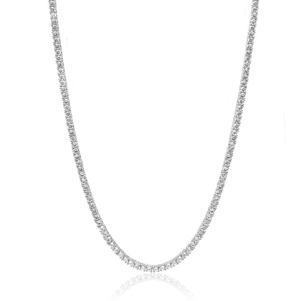 Vicki Crystal Tennis Necklace in 3mm, 4mm & 5mm