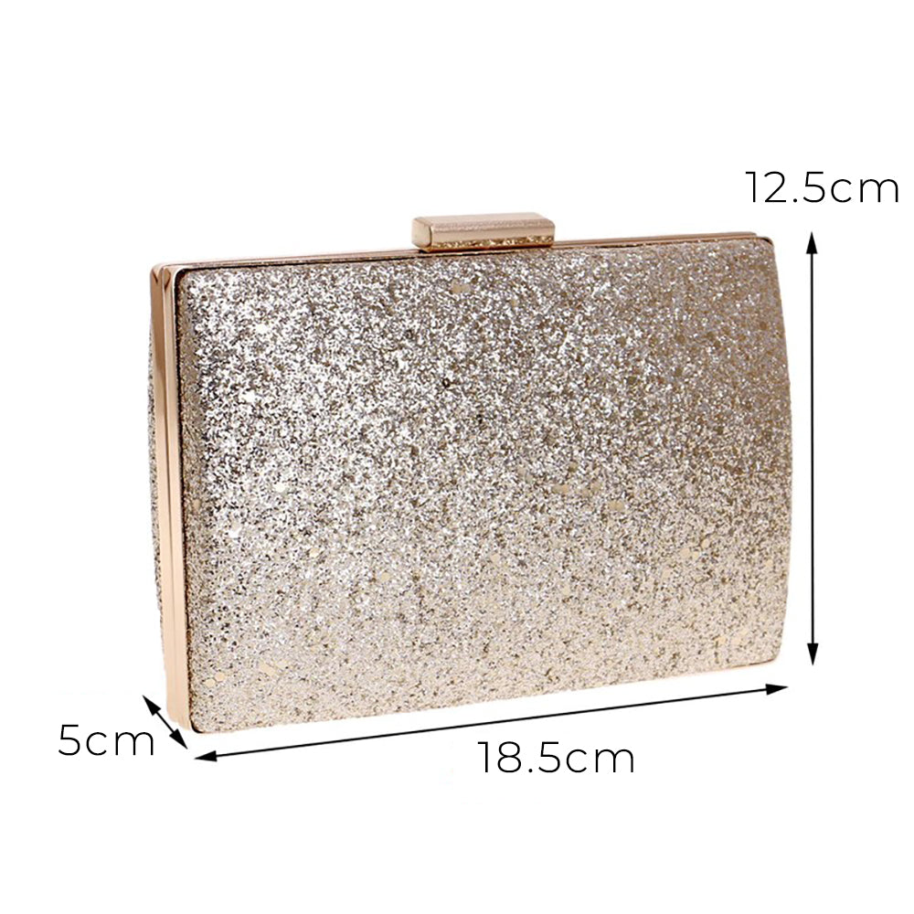 Anthea Gold Shimmer Clutch