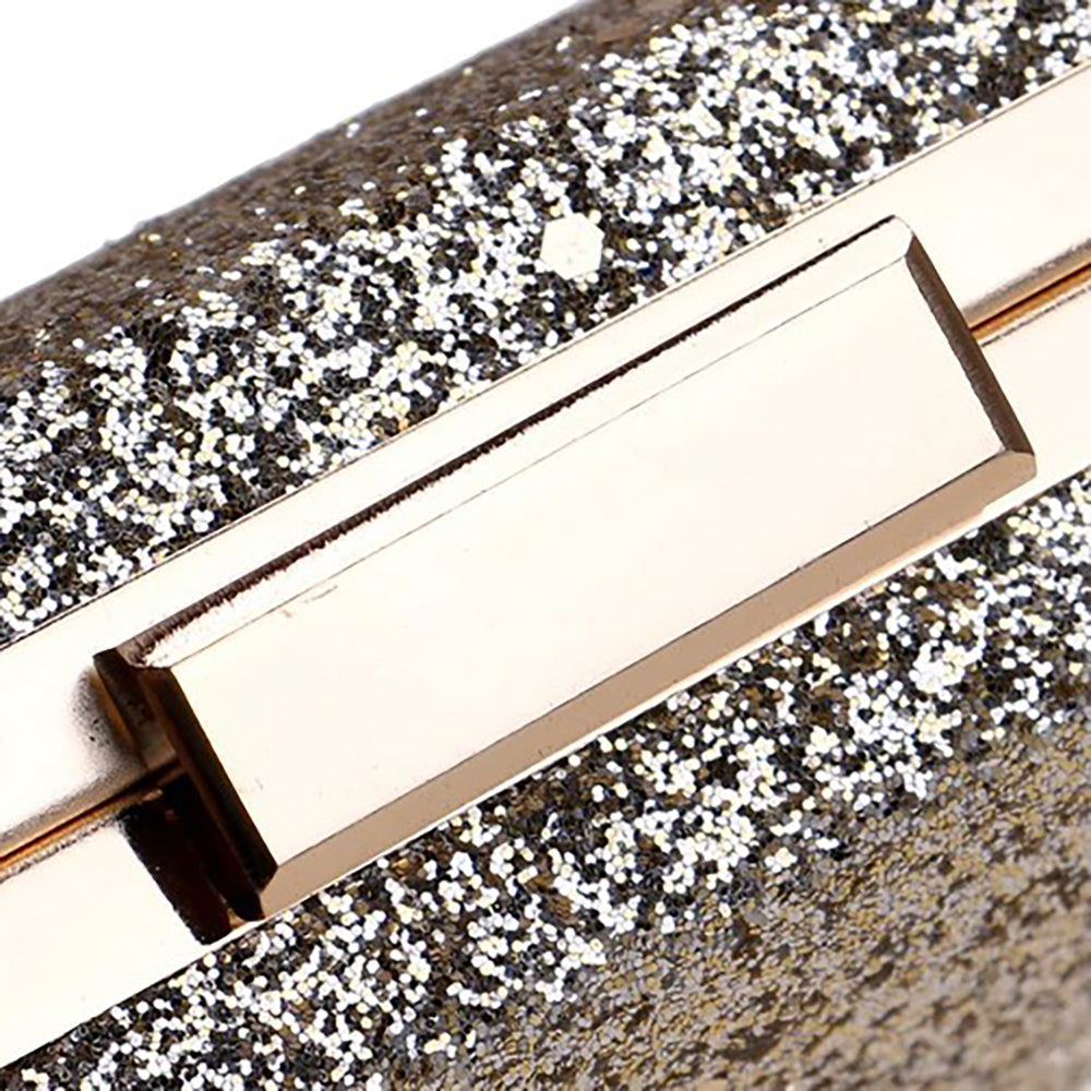 Anthea Gold Shimmer Clutch