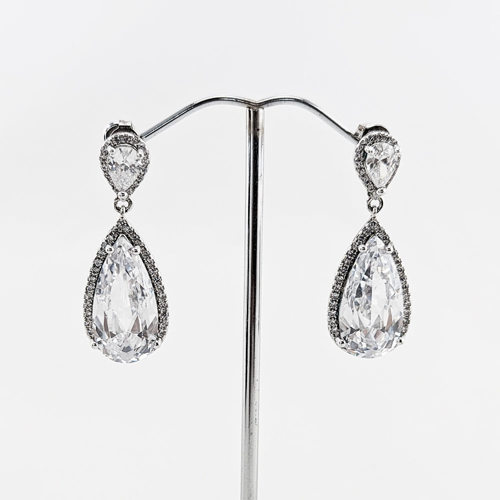 Isabel Crystal Elegant Tear Drop Earrings