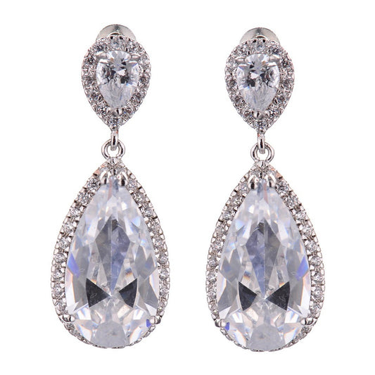 Isabel Crystal Elegant Tear Drop Earrings