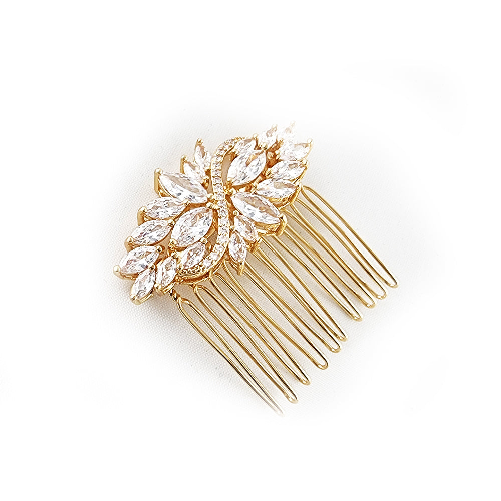 Fiona Petite Gold Hair Comb