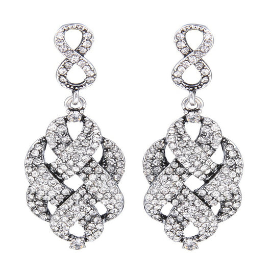 Cora Crystal Knot Earrings - Bella Krystal