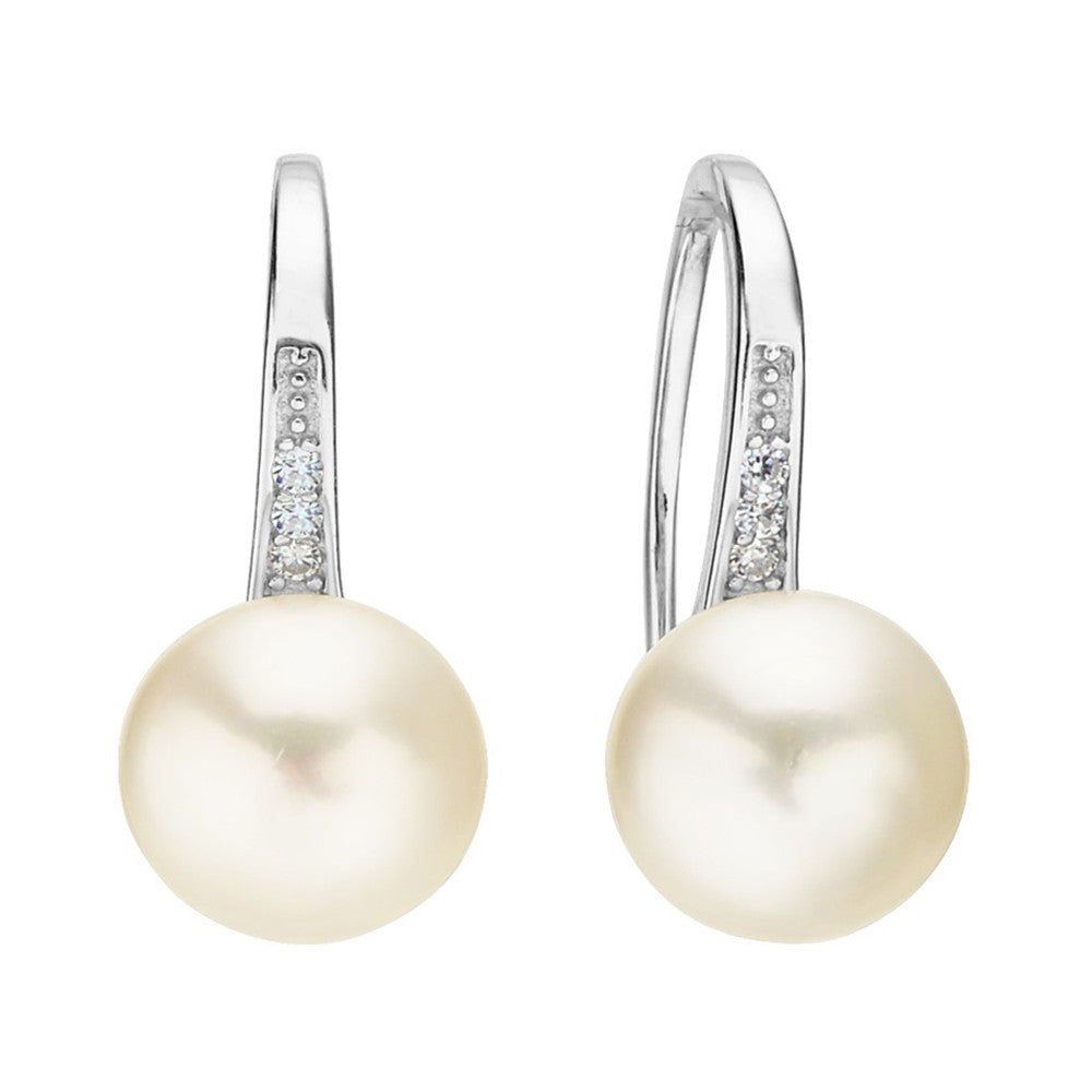 Bianca Timeless Pearl & Crystal Drop Earrings - Bella Krystal