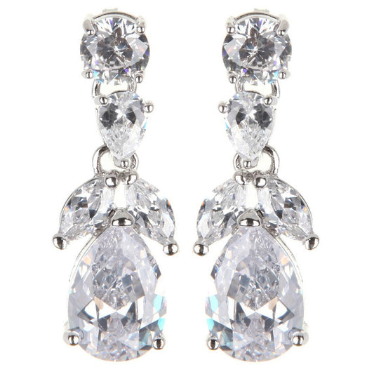 Zoey Elegant Crystal Tear Drops - Bella Krystal