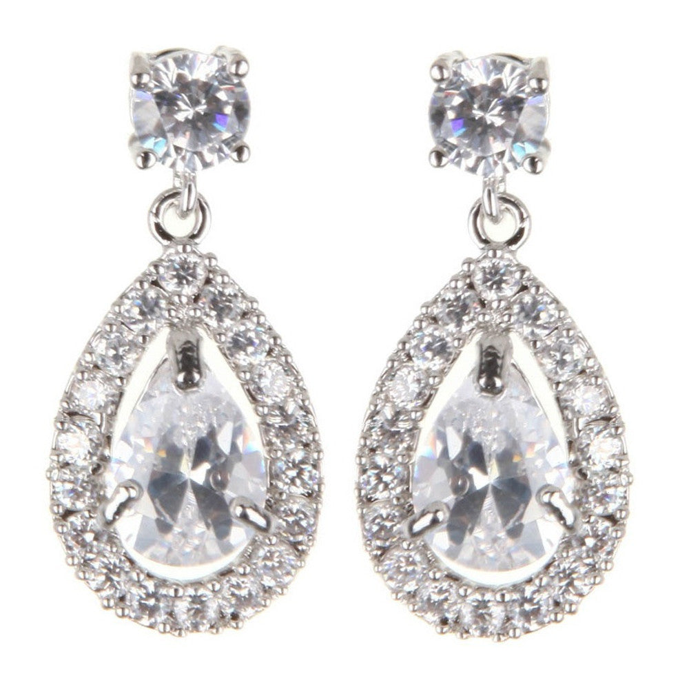 Isla Crystal Tear Drop Earrings - Bella Krystal