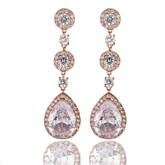 Regina Crystal Drop Earrings