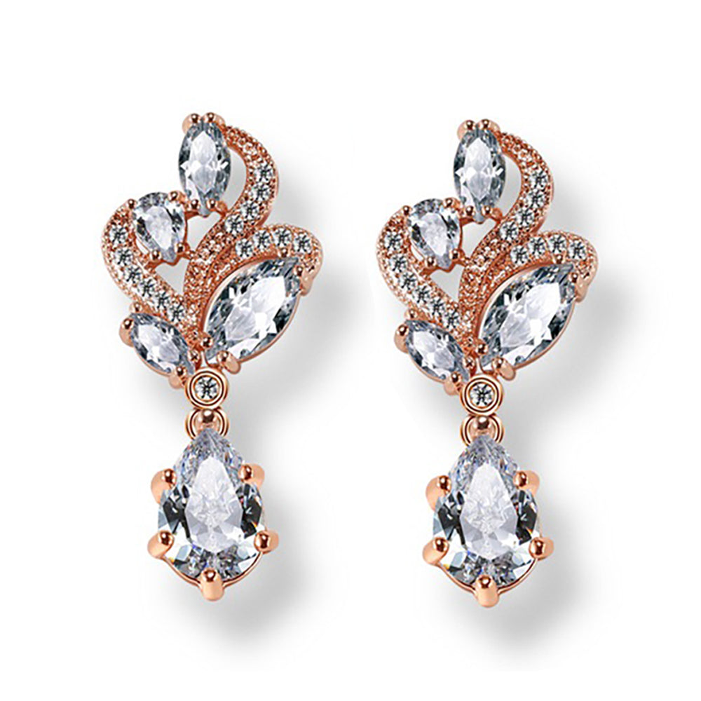 Priya Crystal Drop Earrings