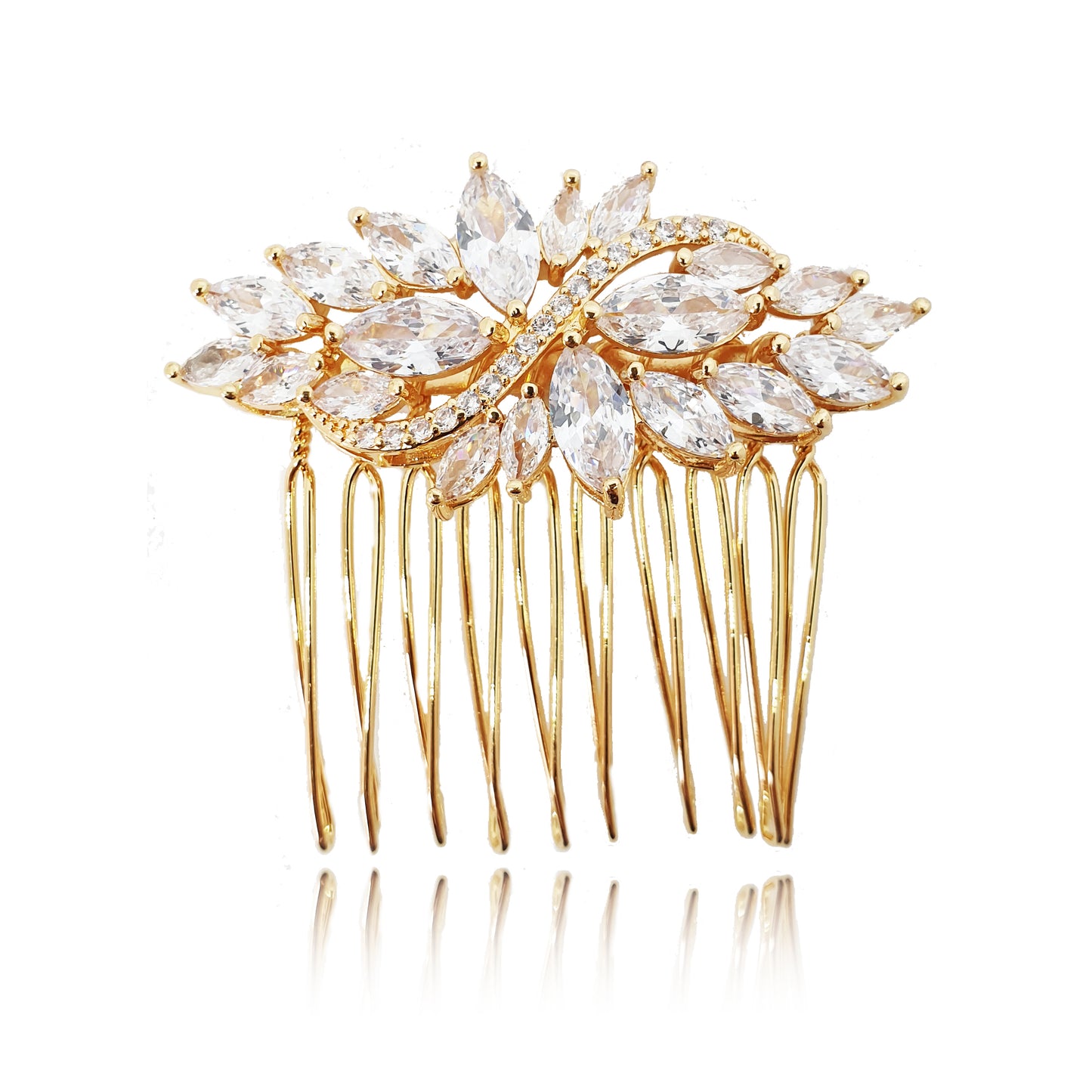 Fiona Petite Gold Hair Comb