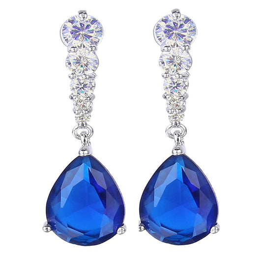 Laura Crystal Drop Earrings - Bella Krystal