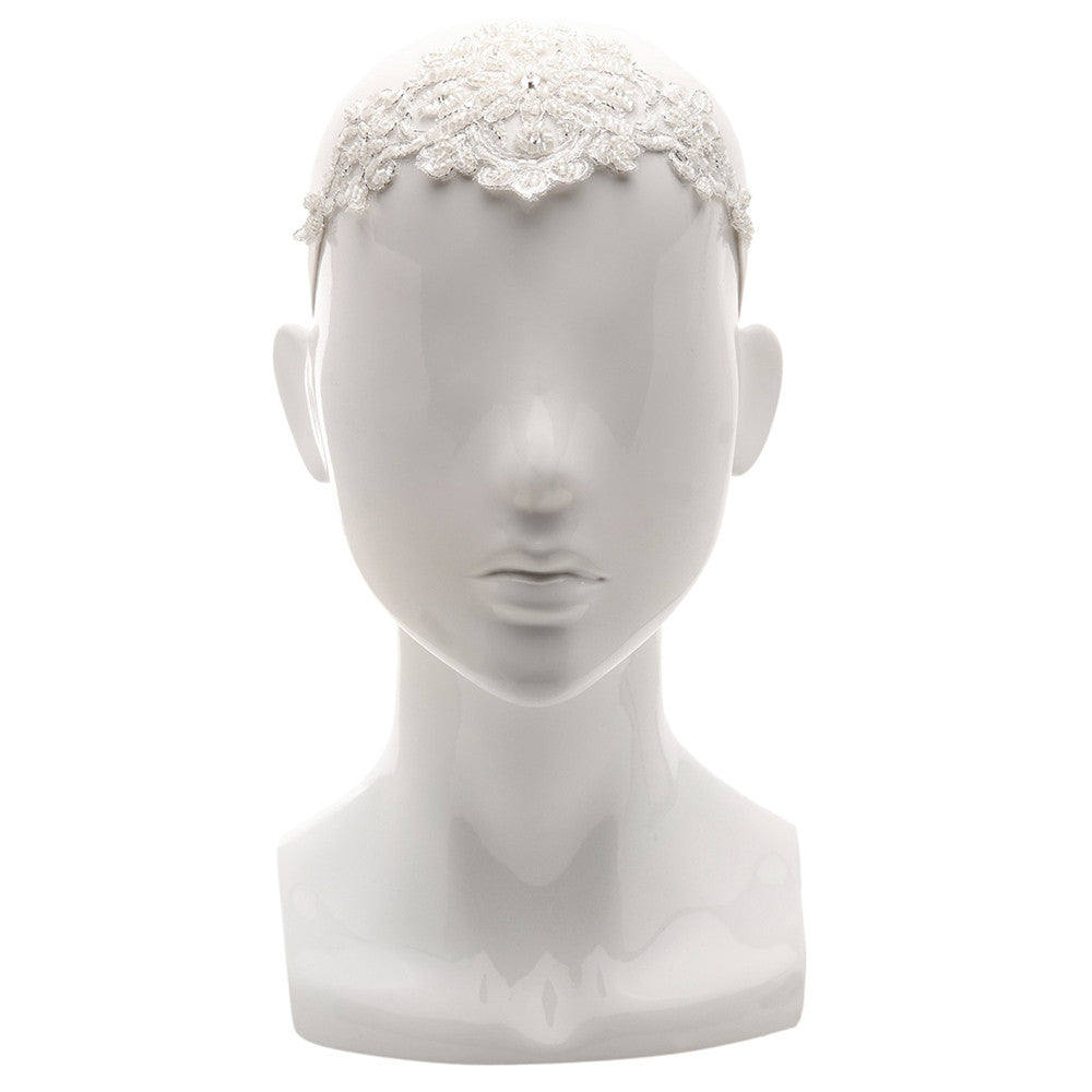 Reagan Vintage Lace Stretchy Hair Band - Bella Krystal