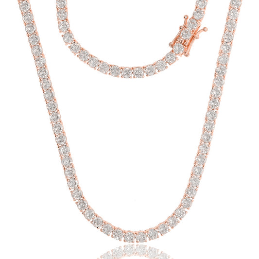 Vicki Crystal Tennis Necklace in 3mm, 4mm & 5mm