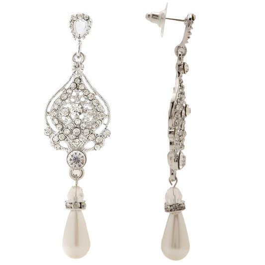 Destiny Vintage Victorian Crystal Earrings - Bella Krystal