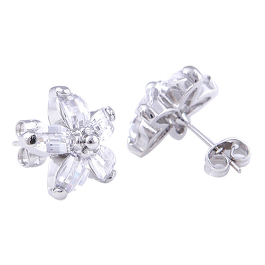 Myra Crystal Floral Studs - Bella Krystal