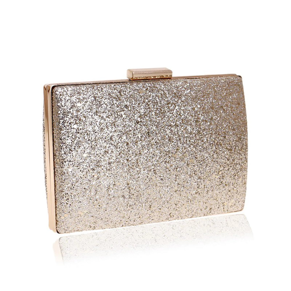 Anthea Gold Shimmer Clutch